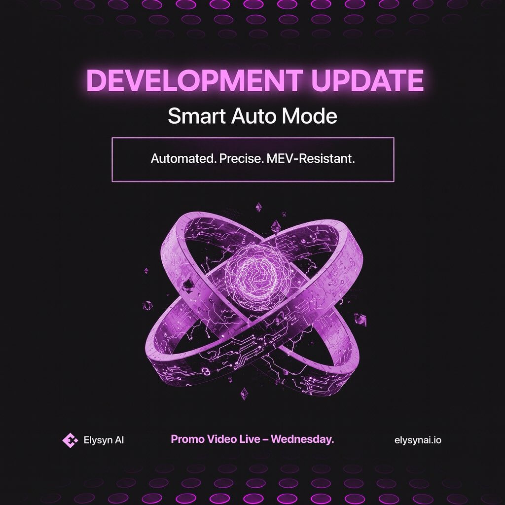 Elysyn AI Development Update!

Our roadmap for this week is packed with key milestones that push Elysyn forward both on the dev side and the community side.

✅ Revenue Dashboard – Launching Wednesday, giving holders live visibility into revenue stats, distribution breakdowns and