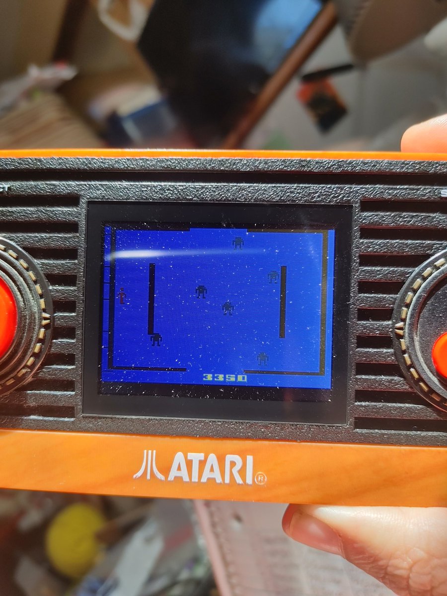 3350 on Berzerk! I think that's my highest score. I dunno.