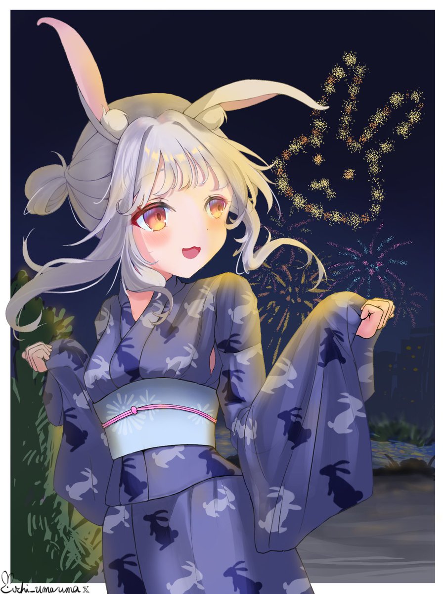 #クルスタ 
蘭美ちゃんと花火大会🐰🎆