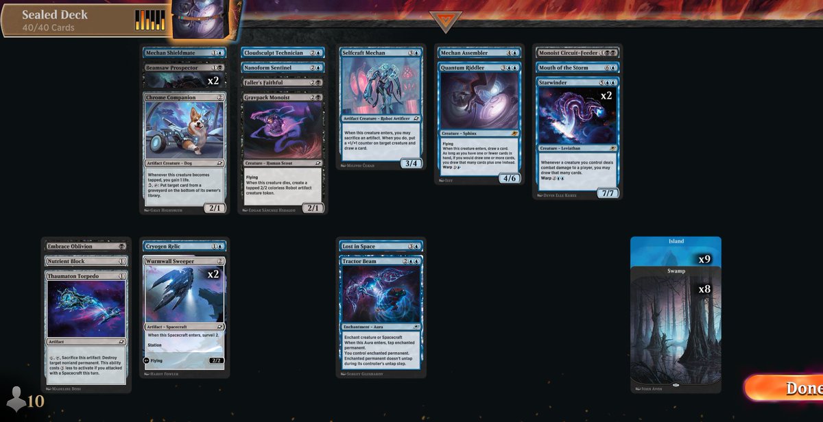 Opening a great deck ✅
Always having 2 drop on 2 ✅
Qualify for Arena Championship ✅