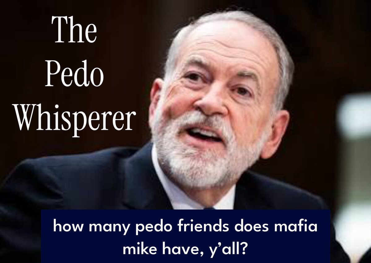 shelby (@thetrueshelby) on Twitter photo <a href="/smc429/">Brown Eyed Susan</a> I love this. Someone needs to make one of all the <a href="/GovMikeHuckabee/">Ambassador Mike Huckabee</a> pedo pals. He can fill up a graphic all on his own. <a href="/smc429/">Brown Eyed Susan</a> I love this. Someone needs to make one of all the <a href="/GovMikeHuckabee/">Ambassador Mike Huckabee</a> pedo pals. He can fill up a graphic all on his own.
