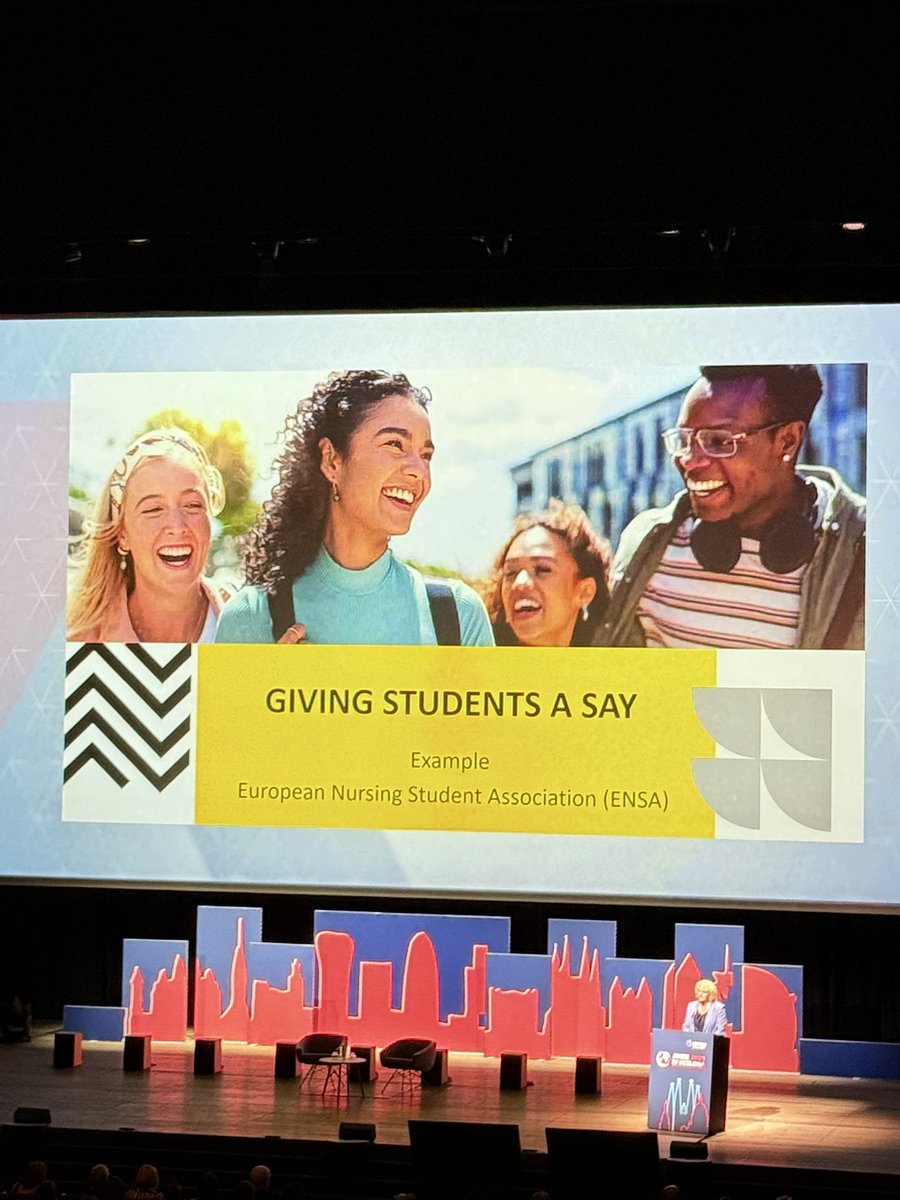 Great shoutout to <a href="/ensa_nursing/">ENSA</a> students during the #AMEE2025 plenary. Students are the future!