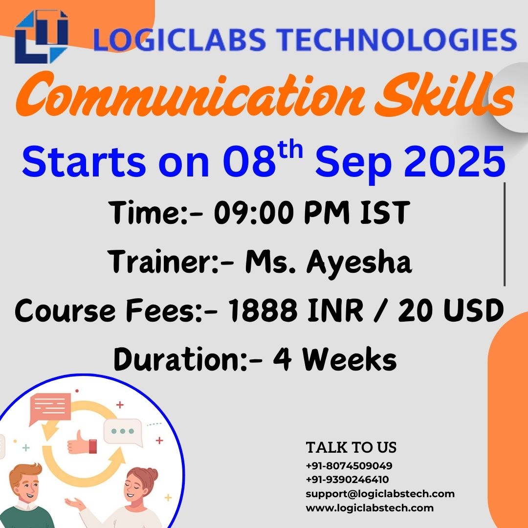 LogicLabsTech's tweet image. Zoom Registration Link:👇
zoom.us/webinar/regist…
Join WhatsApp Community:👇
chat.whatsapp.com/CdLUnHZyZs7GTJ…
Starts On Monday, 08th September 2025 at 09:00 PM,Trainer is Ms. Ayesha.