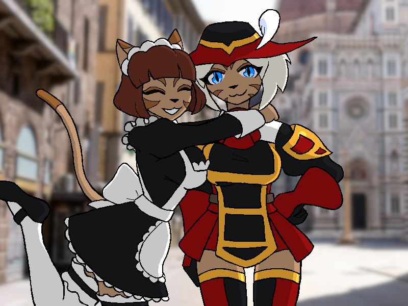 A commemorative photograph from Néve and Lumière's travels.