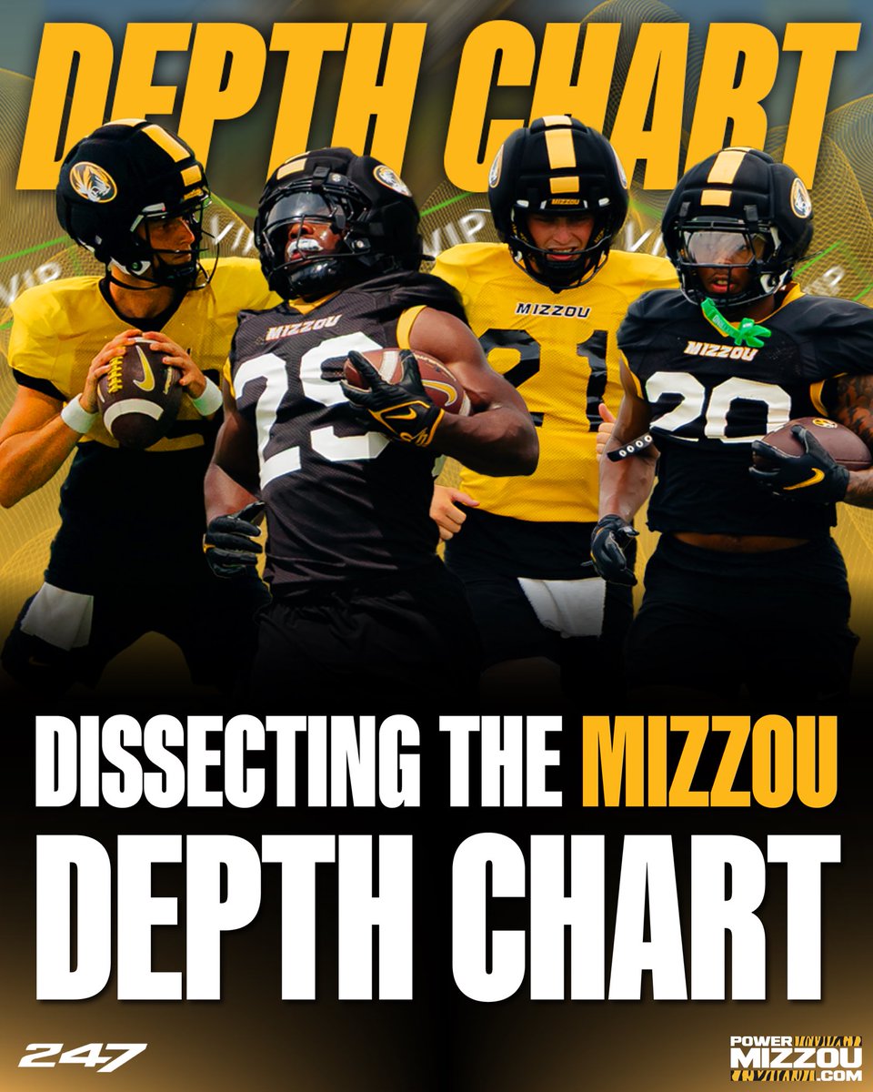 #Mizzou released a complete depth chart entering the first week of the season, view the full breakdown of every position at the link below ⬇️ 

247sports.com/college/missou…