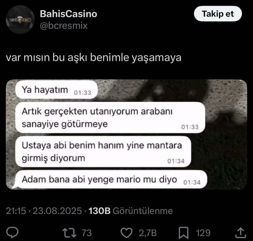 Haydi gel benimle ol?