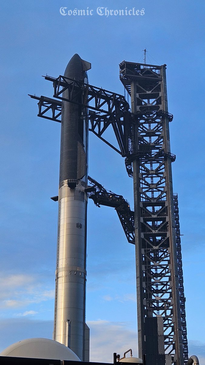 <a href="/SpaceX/">SpaceX</a> I visited Starbase this morning, Starship looks amazing! Good luck! 🍀