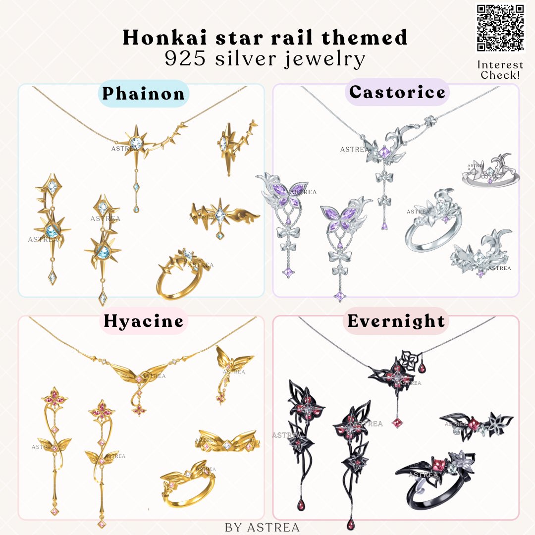 Worked on the 3d models with the workshop! I have ordered samples 🌷 do sign up for notifs on my project page if you're interested in them! The link is in the qr or my profile 🌸
#HonkaiStarRail  evernight/phainon/castorice/hyacine