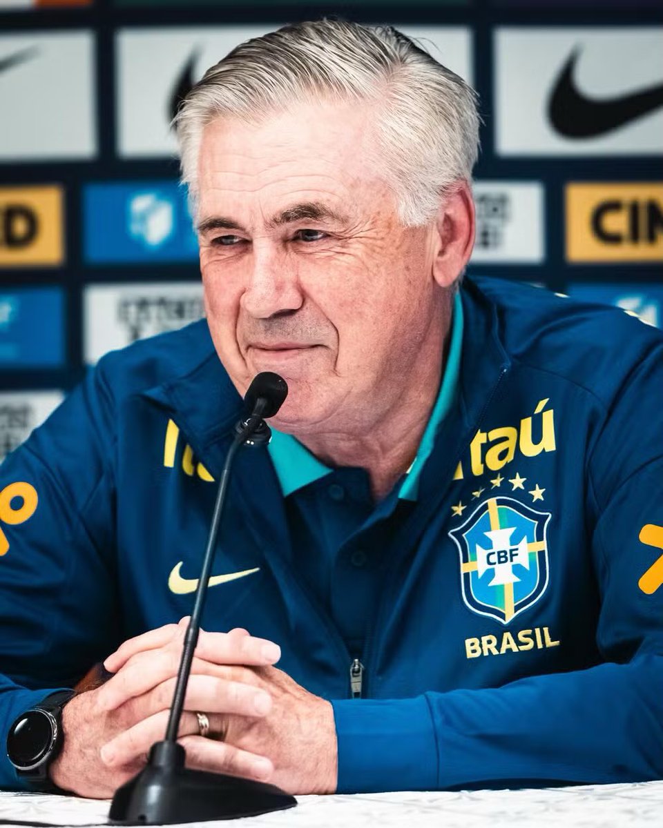 Brazil_F9's tweet image. - كارلو أنشيلوتي : الاتحاد البرازيلي لكرة القدم منظّم بشكل مثالي ، ومستوى اللاعبين ممتاز ، الأجواء إيجابية ، والعلاقة بين البلد والمنتخب الوطني فريدة ، الفريق يحظى بالاحترام أينما حل ، أعتقد أنني اتخذت القرار الصحيح ، لأن تدريب البرازيل مُحفّز جدًا .