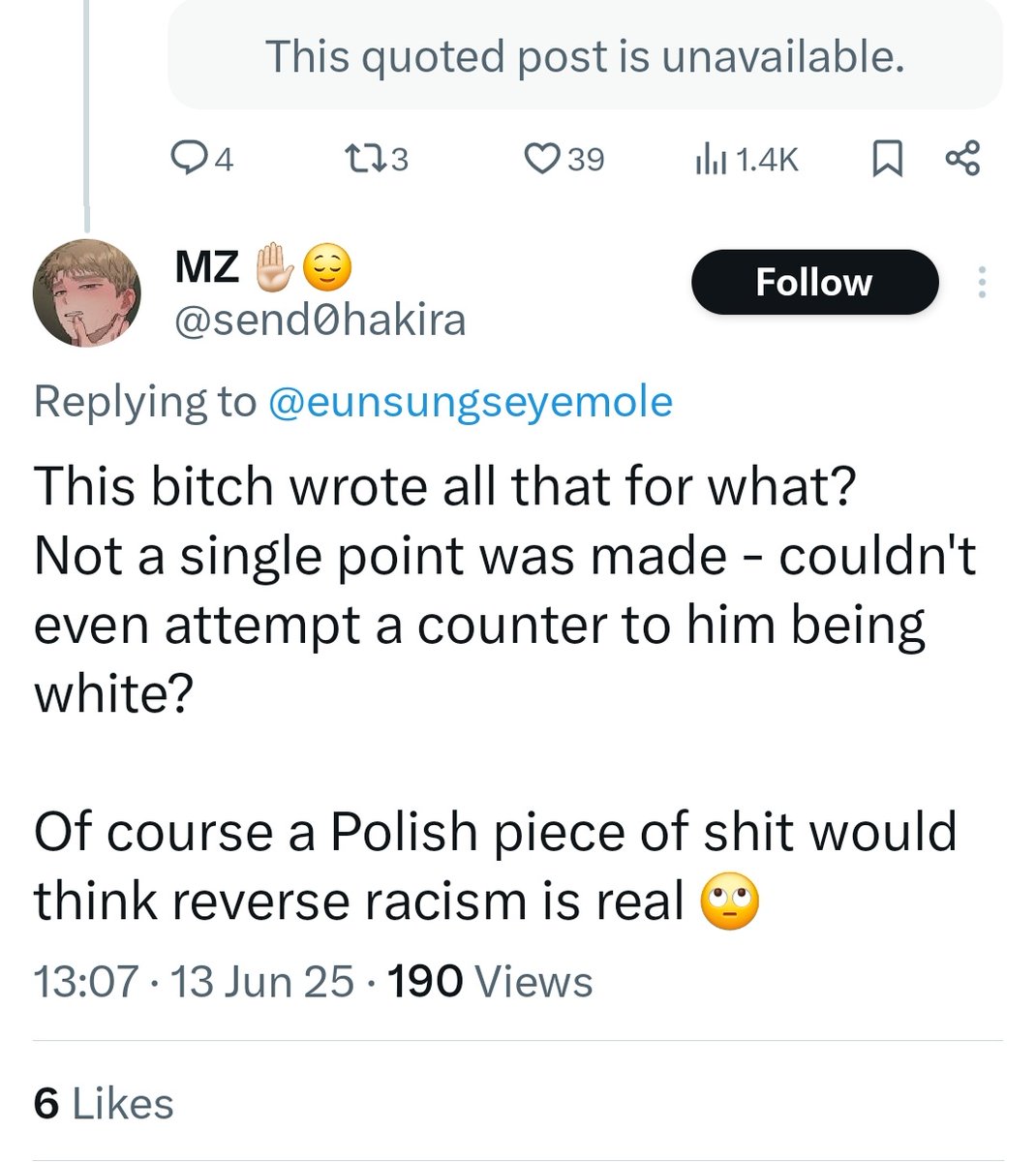 Tj stans never beating the xenophobic/racist allegations.