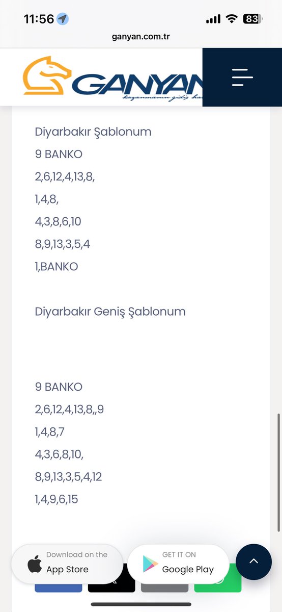 Dünki Diyarbakır Geniş Şablonum 
5 te kalınca 660 bin 
Yarınki Elazığ 2 Çalışmalarına 
start verdim  şans yanımızda olsun süprizler ile hadi hayırlısı 
şalgamda Adana’dan geldi 
mükemmel acılı 😧 
Gönderen arkadaşıma teşekkür ederim 🙏 keyif ile  Yılmaz KÖYLÜ