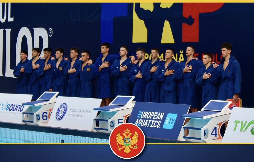 NikolaJanovic's tweet image. Drage naše ajkule, naši zlatni momci. Donijeli ste najsjajniju medalju 🇲🇪 i pokazali svima kako snaga kolektiva ruši protivnika. Bili ste najhrabriji kada je bilo najpotrebnije. Vaš san je tek počeo, vi ste naš ponos… 🇲🇪🏅