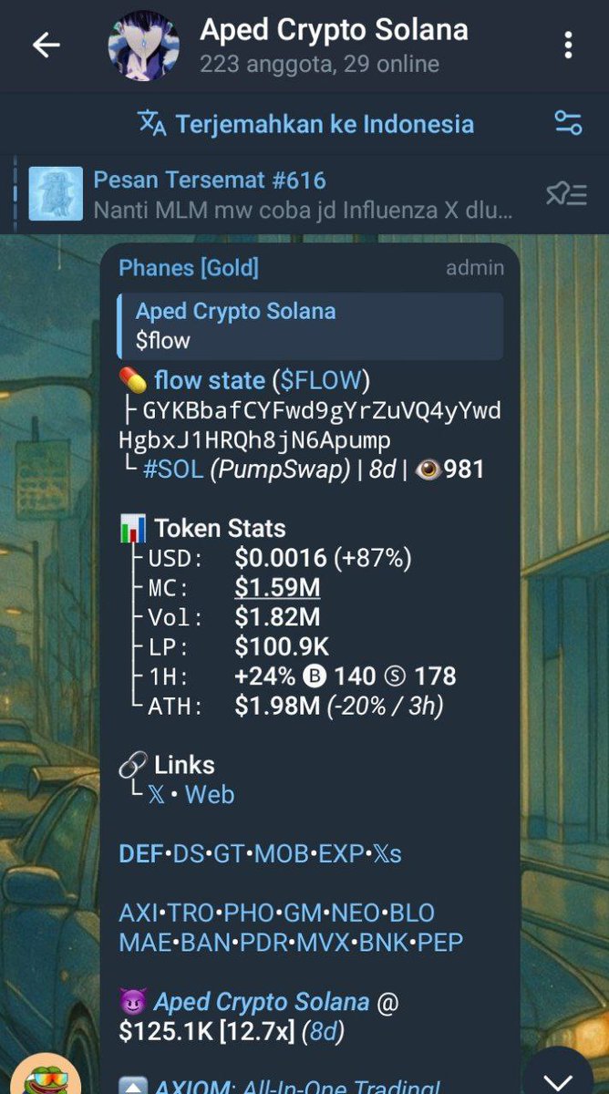 Ceshmere's tweet image. $FLOW Call 125k MC Hit New ATH 1.98m MC 
Community 1k pengikut
Next aura cat ??

GK ad embel" mari kita gass ke 5M MC 

Mau dyor kembali silahkan 
Cari koreksinya BUY 

Mau ikut call yg lebih early silahkan join ke grup