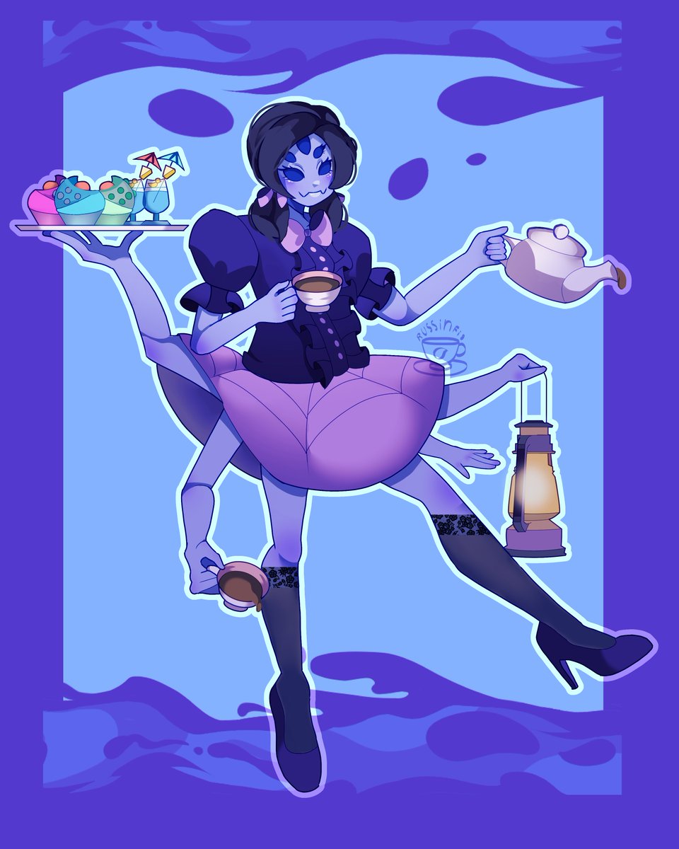 For @/mrblank-0 On Tumblr

Atlantis!Tale Muffet