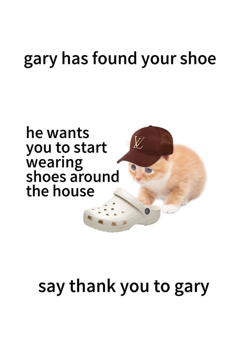 Always kinda figured gary was a big crocs guy

Thanks $gary
