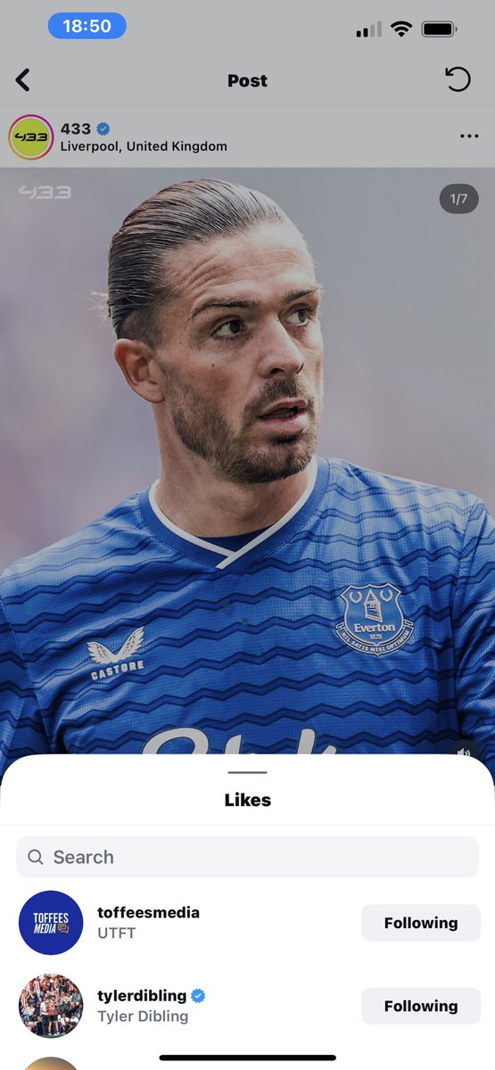 Tyler dibling likes the post! 
Everton