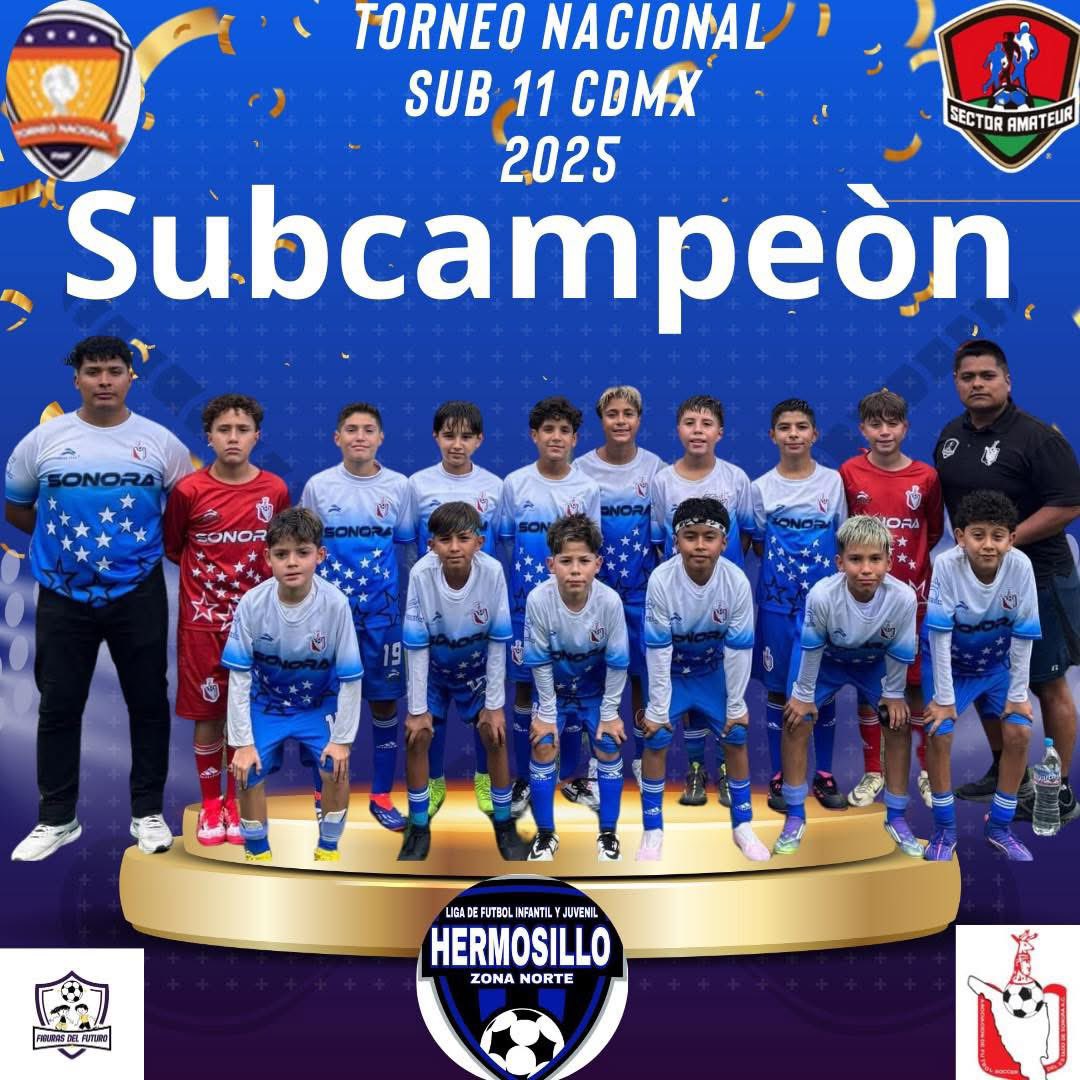 SUBCAMPEONES NACIONALES! Muchas felicidades a todos los que lograron esta hazaña deportiva! Sobretodo a la Liga Norte de Hermosillo que fue la base del equipo 💪🏼⚽️ y muy especialmente a mi hijo Tadeo Zavala Burgos, parte de este equipazooo!