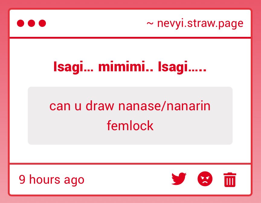 Here you go anon!! Fem nanarin is fun to draw... #nnrn #femlock