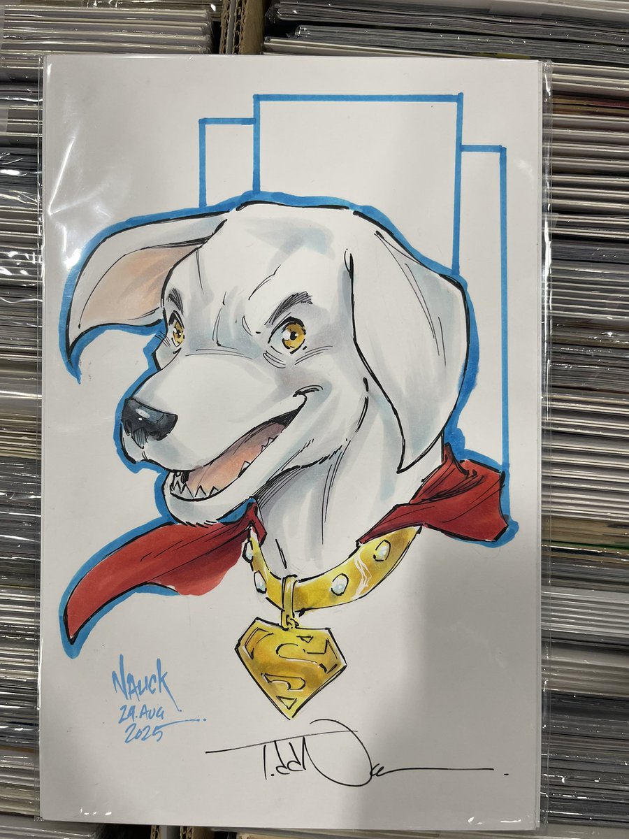 Krypto convention sketch by the awesome <a href="/ToddNauck/">Todd Nauck</a> !!