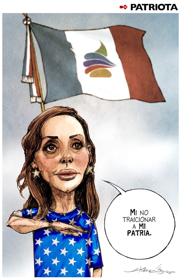 ✏️ #MonerosLaJornada Patriota, cartón de <a href="/monerohernandez/">Hernández</a>

jornada.com.mx/2025/08/24/car…
