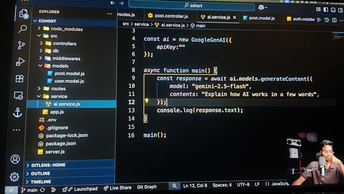 devidasarse25's tweet photo. Day 4— AI Chatbot Learning
Exploring LLMs to make Insta Lite smarter &amp; interactive. https://t.co/06eCSJRCrt