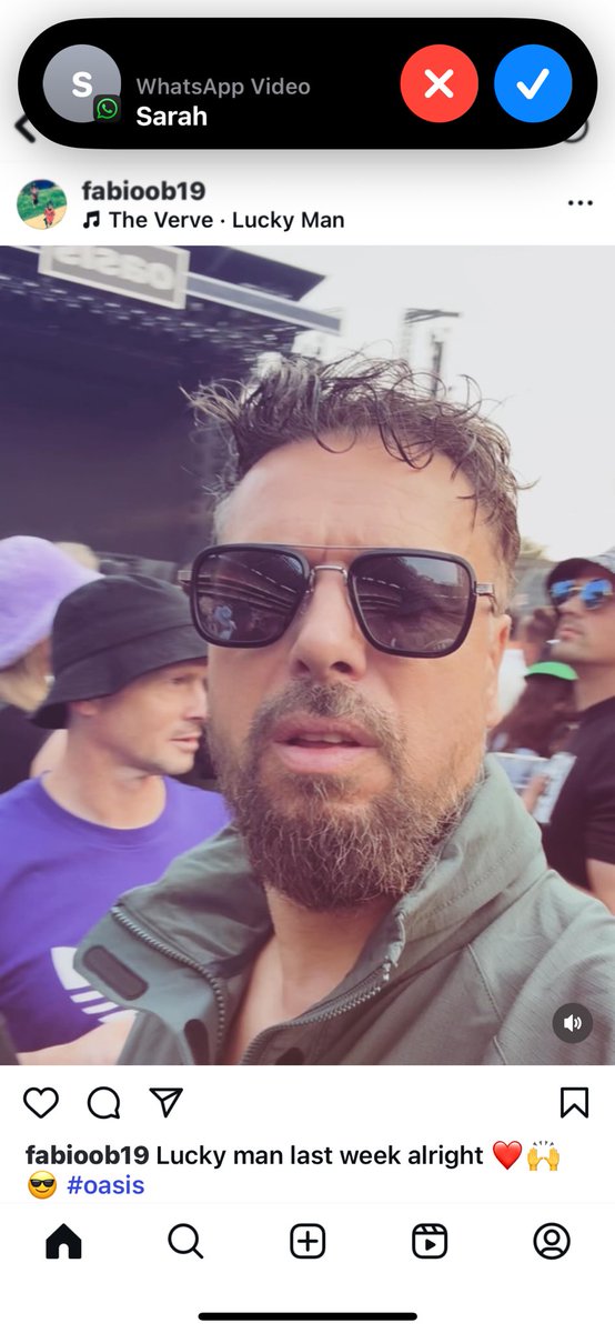 About last week 🙌😎🤩🎤 #OasisLive25