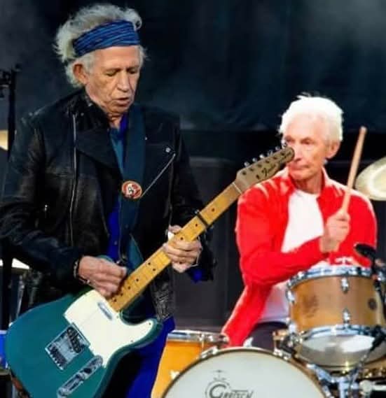 Keith Richards and Charlie Watts