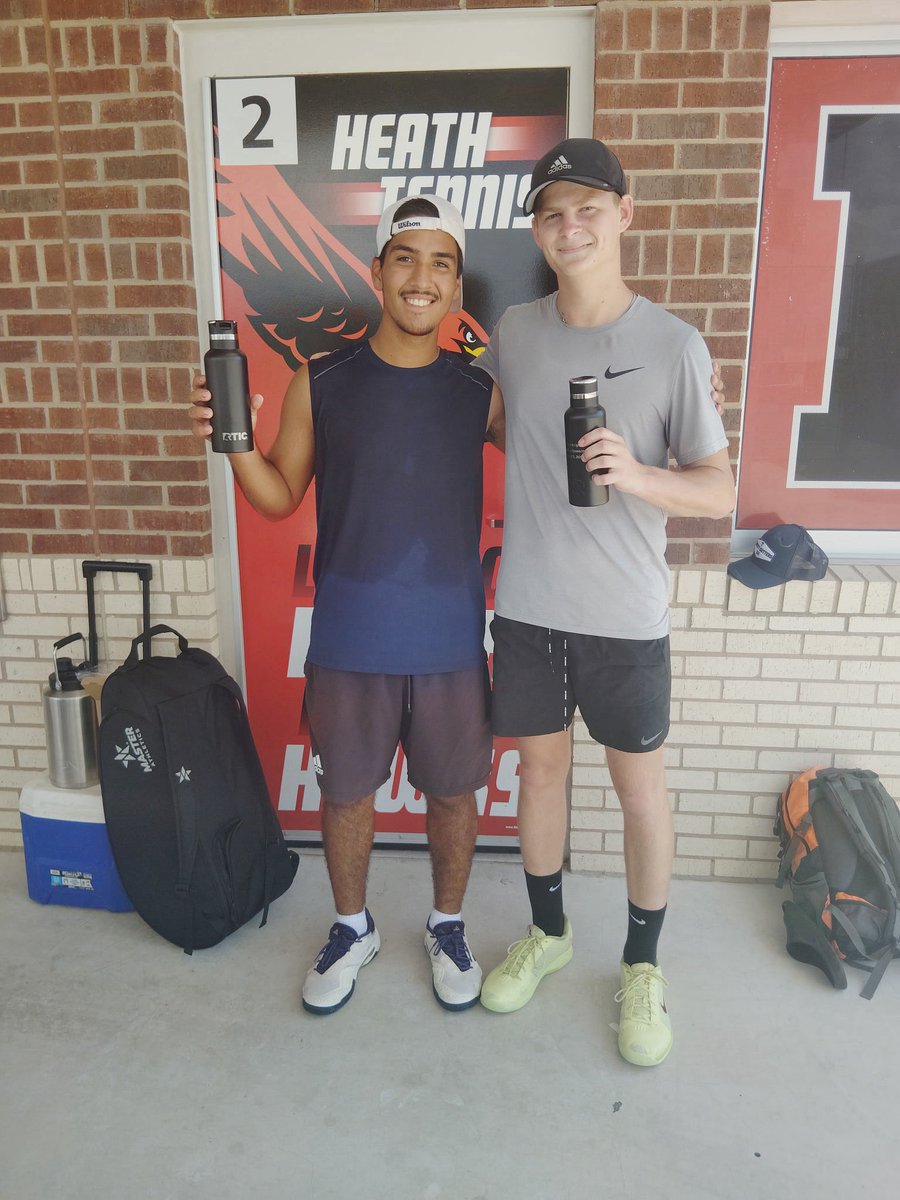 Shoutout to these young men on competing at the Rockwall UTR. Steven and Cooper placed 2nd overall.