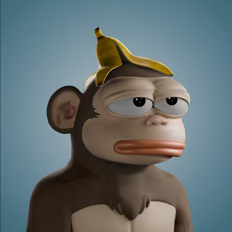 Grabbed one more <a href="/PapeFamily/">Pape</a> !

One of the cleanest Papes in my collection. 

OG brown fur
No clothes, so clean
Banana Cap

Super fun and nice to have it

Dont let it be on the floor! Really love it! Full support <a href="/PapeFamily/">Pape</a> 🫂🔥💯