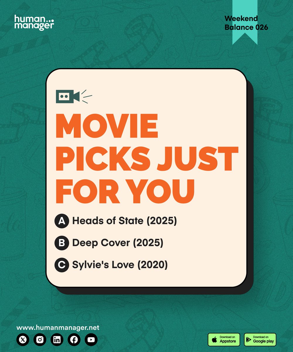 HumanManagerNig's tweet image. As the weekend winds down, we’ve got the perfect line up to keep it easy. 
Kick back, hit play, and enjoy every moment. 

#WeekendBalance #MovieTime #humanmanager
