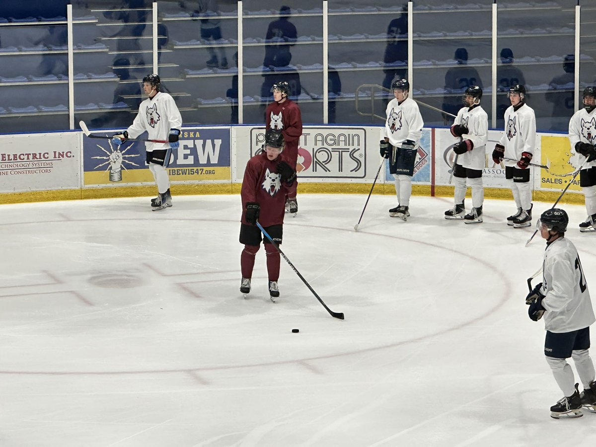 fbx_IceDogs's tweet photo. Fairbanks Ice Dogs 2025 Training Camp is underway. You can check out the action starting today at 5:30pm at the Big Dipper Ice Arena for our first public scrimmage. See you there!
#GoDogs #FairbanksIceDogs #GoIceDogs #NAHL #TrainingCamp #AlaskaHockey #Hockey #Fairbanks https://t.co/gssU9LrpDf