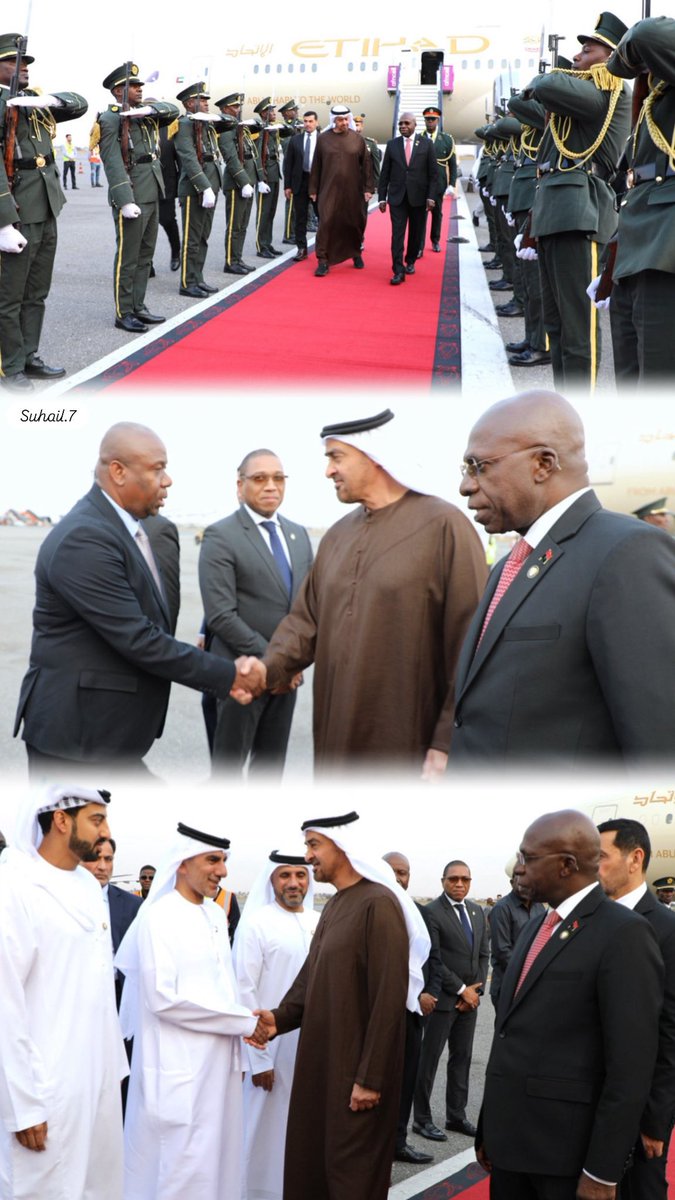 #رئيس_الدولة 
يصل #أنغولا في "زيارة دولة" 

حفظك الله سيدي في حلك وترحالك

#الإمارات_أنغولا 
🇦🇴  🇦🇪
#زيارة_محمد_بن_زايد_لأنغولا