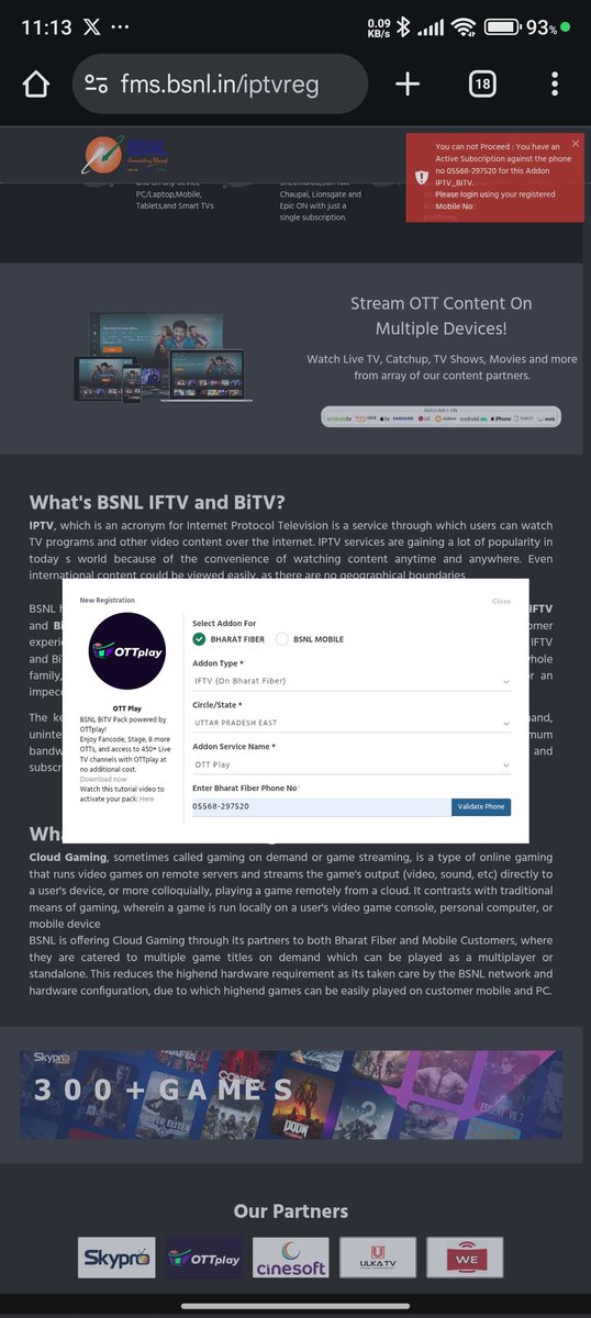 <a href="/BSNLCorporate/">BSNL India</a> <a href="/CMDBSNL/">A. Robert Jerard Ravi</a> <a href="/robertravi21/">A. Robert Ravi I.T.S</a> <a href="/TelecomTalk/">TelecomTalk</a> <a href="/PIB_India/">PIB India</a> BSNL द्वारा जारी500+ चैनल और SKYPRO APP चालू कराना सुनिश्चित करें उत्तर प्रदेश के उपभोक्ता पंजीकर का आनंद उठा सके <a href="/cgm_mh_bsnl/">Chief General Manager</a> <a href="/BSNL_UPE/">BSNL_UPEast</a> <a href="/bsnl_care/">BSNLCare</a> <a href="/JM_Scindia/">Jyotiraditya M. Scindia</a> <a href="/PMOIndia/">PMO India</a> <a href="/MIB_India/">Ministry of Information and Broadcasting</a> <a href="/InfoDeptUP/">Information and Public Relations Department, UP</a> <a href="/rashtrapatibhvn/">President of India</a>