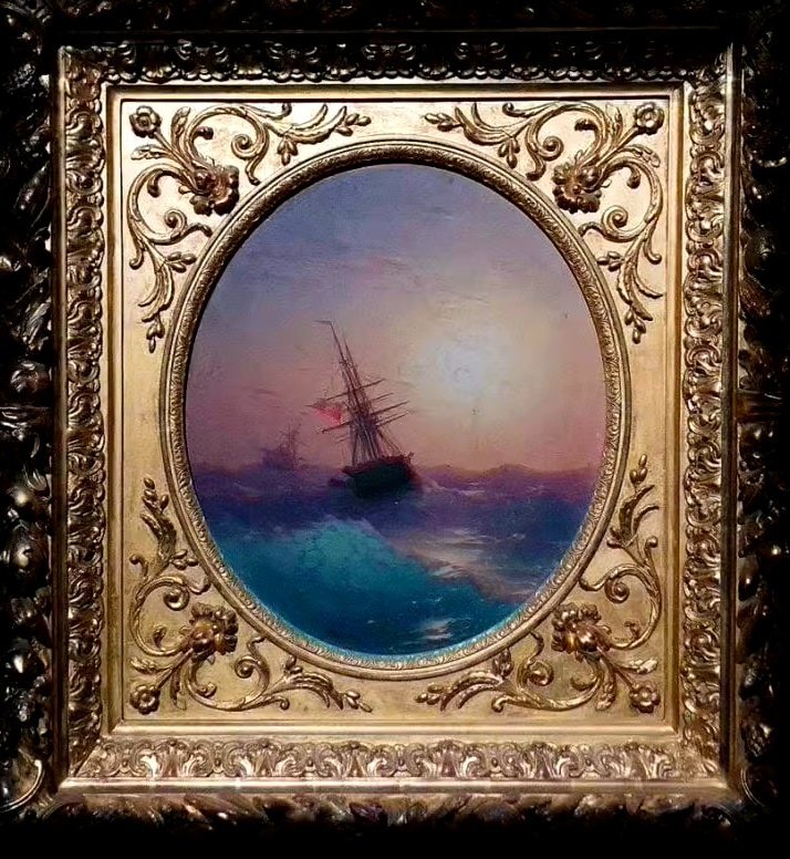 Stormy Sea, by by Ivan Aivasovsky (1817-1900)