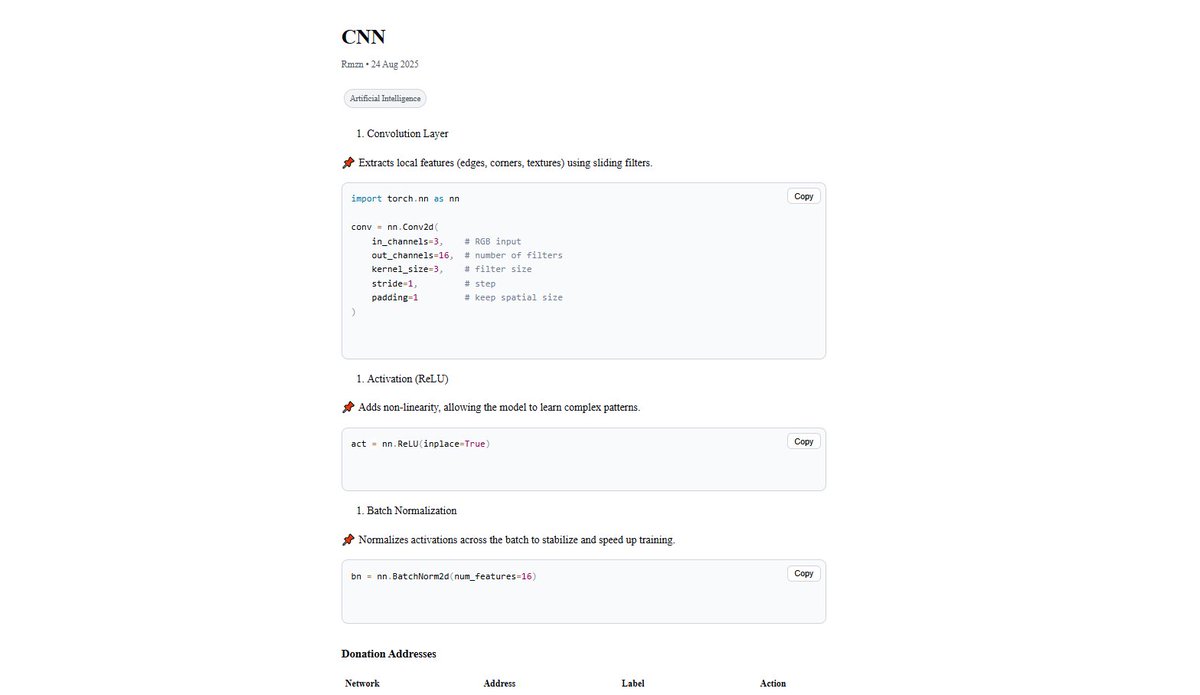 neuronovai's tweet photo. π NeuronovAI Academic is about to level up!
Soon, articles wonβt be just words β youβll be able to add beautiful, highlighted code blocks.
From Python π to Solidity π, science will meet working code.
The future of #DeSci is interactive β coming soon β³
#NRXAI #AI #Crypto https://t.co/jqMoHxlxmG