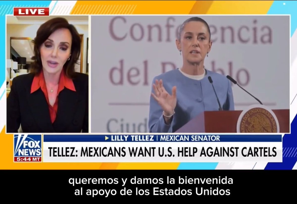 🔴 De nuevo va a #FoxNews la senador <a href="/LillyTellez/">Lilly Téllez</a>
Ya se lo dijimos nosotros, ya se lo dijeron sus ALIADOS, lo que estás cometiendo es #TraicionALaPatria, Lilly Téllez, e insistes en alinearte a intereses extranjeros