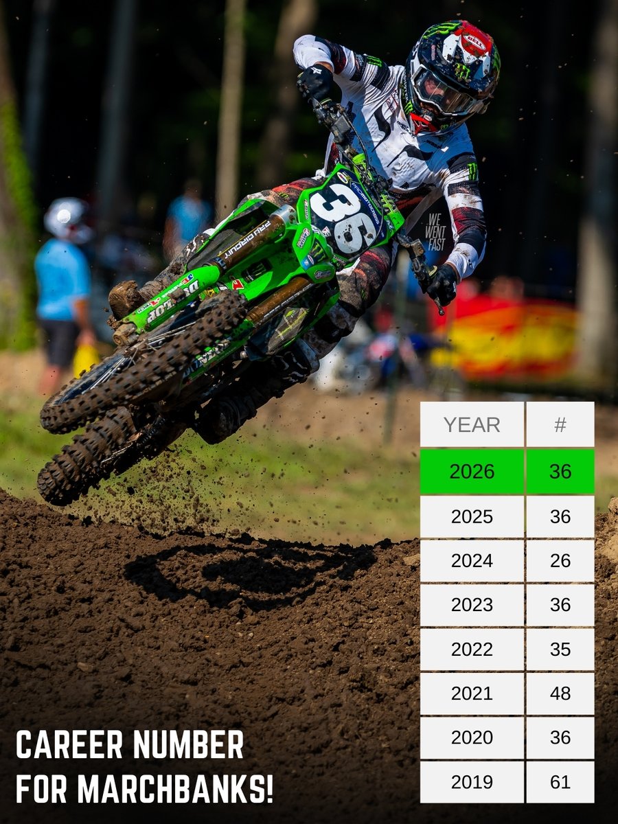 NEW CAREER #! With 8-4/4th at Budds Creek, Garrett Marchbanks scored enough points to choose the # he will run for the rest of his career. 

Marchbanks confirmed with We Went Fast that he will choose #36, a digit he earned three times in his career (2025, 2023, 2020).