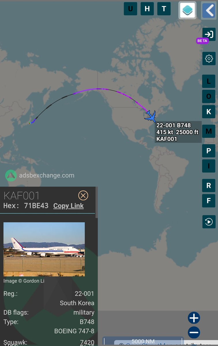 sipjack1776's tweet photo. South Korea 🇰🇷
747-8
#71BE43
22-001/KAF001
Tokyo>Washington
President Lee Jae Myung to meet with #POTUS for trade and security talks on Monday, August 25, 2025.
@Borrowed7Time
https://t.co/XDtHaCWA1I https://t.co/ImLkc1OiK3