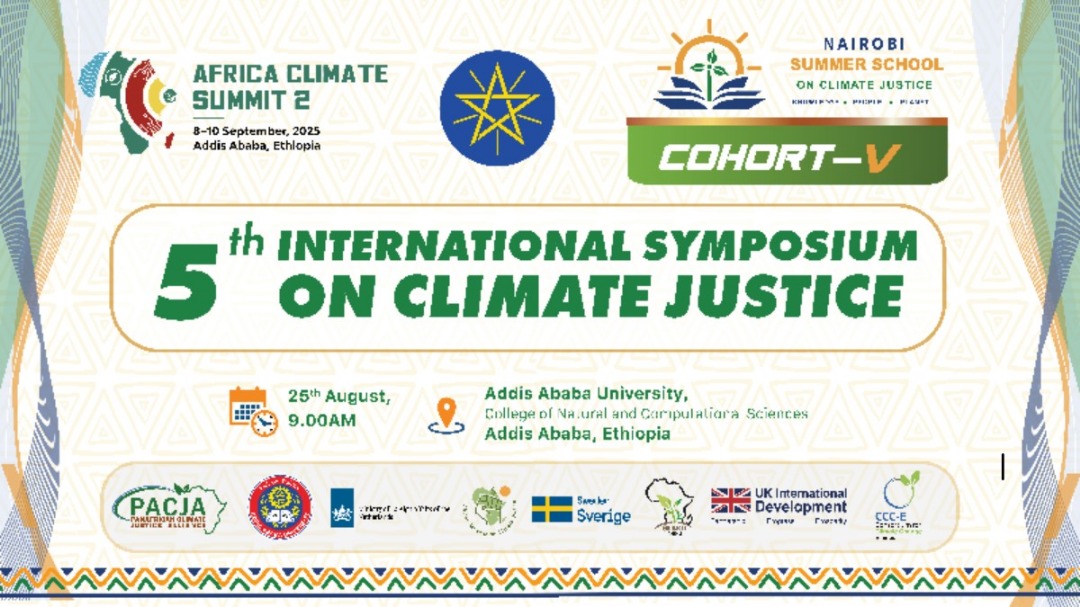 The moment we've all been waiting for has arrived! Join us this Monday, August 25, 2025, at 9:00 AM EAT in the vibrant city of Addis Ababa, Ethiopia, for the International Symposium on Climate Justice and the exciting launch of the 5th Cohort of the Nairobi Summer School.