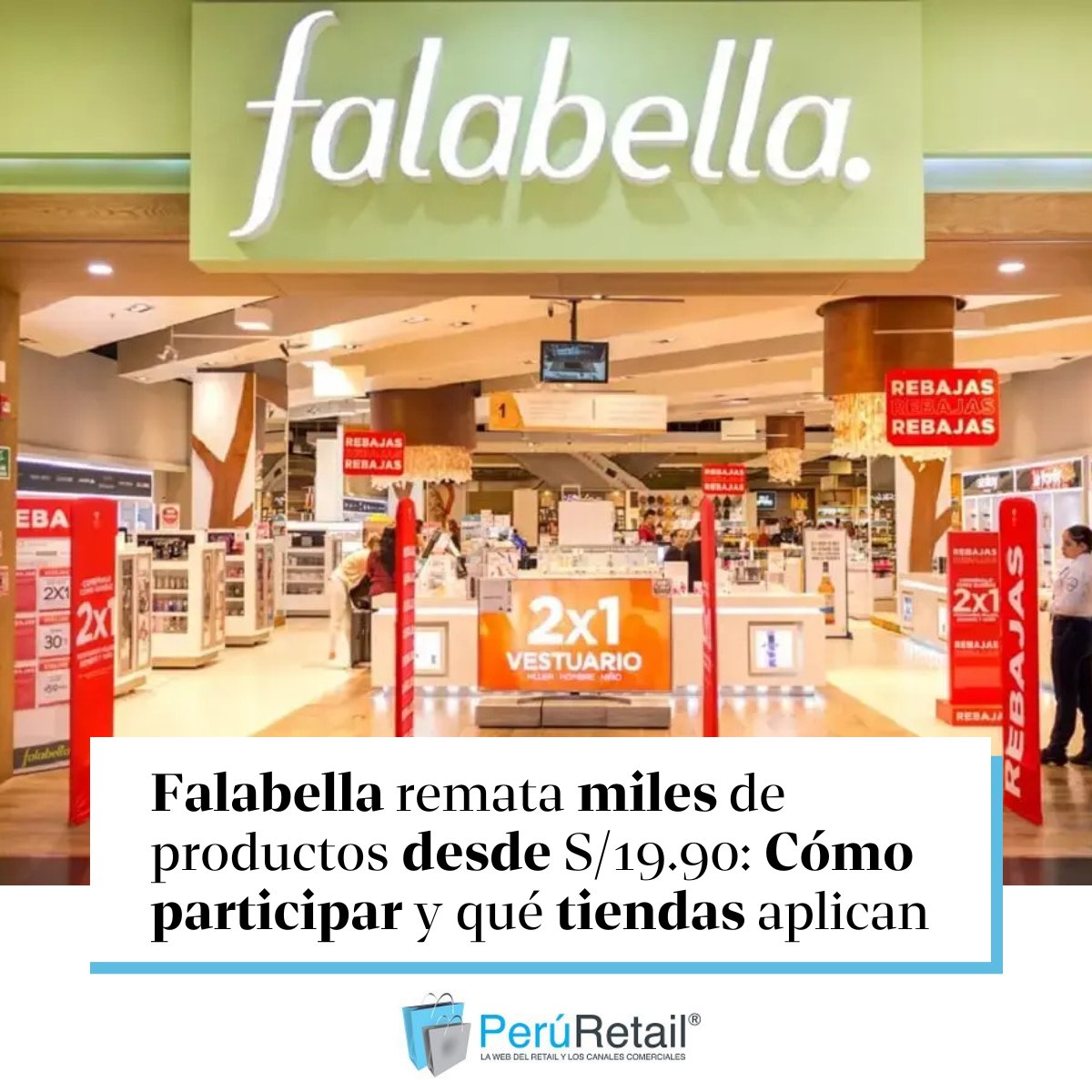 🔴🛍️Falabella lanza descuentos de infarto para miles de productos, con ofertas que abarcan desde calzado hasta productos para el hogar, pensadas para sorprender a los clientes. Entérate aquí. ►zurl.co/AjxgQ 

#Falabella #remates #moda #negocios #retail
