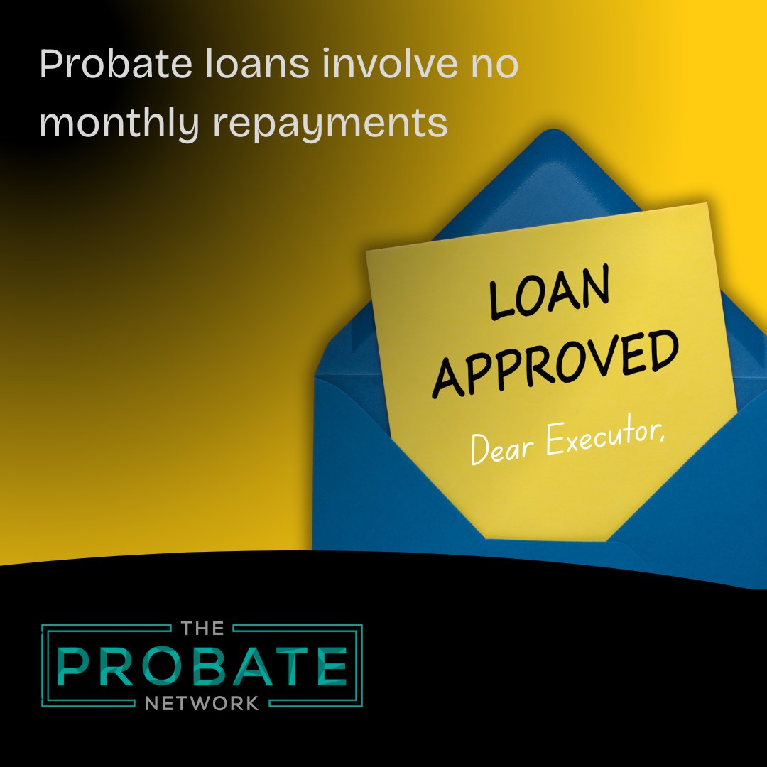 Probate loans offer early access to inheritance funds with no monthly repayments. The loan is cleared directly from the estate at the end of probate, removing financial pressure from executors &amp; beneficiaries.

Learn more: bit.ly/422Kiua

#TheProbateNetwork #ProbateLoan
