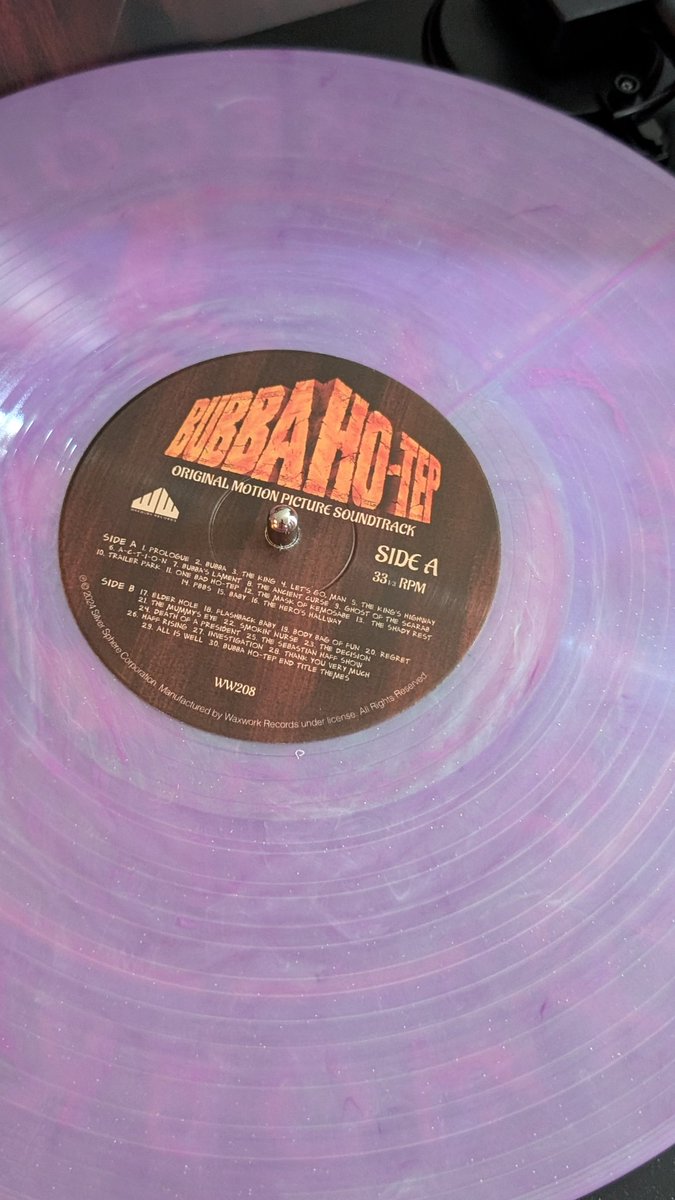 #NowSpinning Bubba Ho-Tep(2002) 
Original Score by Brian Tyler
<a href="/waxworkrecords/">Waxwork Records</a> #Soundtrack #vinyl #vinylrecords #vinylcollection  #HorrorFan #VinylCommunity  #NowPlaying