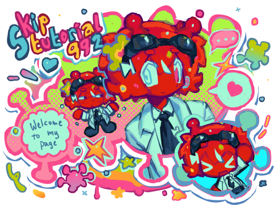 skiptutorial992's tweet image.          ଘ( ੭⁰̷̴͈ ᵕ ˘͈)੭* 🌟
WELC TO @SKIPTUTORIAL992🦠
🌀 skip fan  ー  they  /  it  enby
         🌸 artist ・ ᨳ(. ˘ ³(´ ˘ . )
         #skipthetutorial #lstwt
#nonamesmp #skipthejulyseries