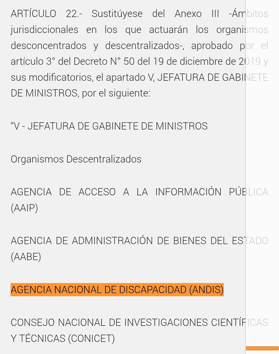 rquiroga777's tweet photo. @majulluis @JMilei @andiscapacidad @KarinaMileiOk @MinSalud_Ar Es exactamente al revés.  El artículo 22 del decreto 45/2023, del 14 de diciembre de 2023, dispuso que la ANDIS pase a depender de jefatura de gabinete. Decreto firmado por Milei y Posse.

https://t.co/Y3TffhltOz https://t.co/NQx0TU8u5p