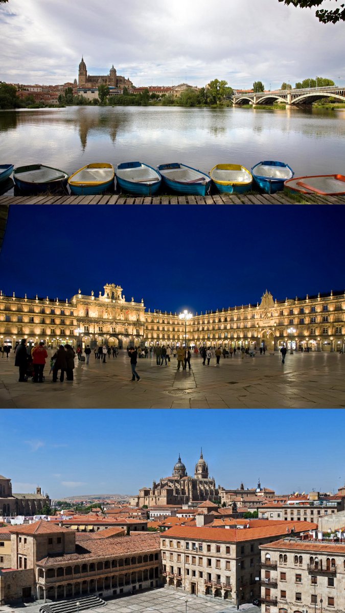 Es imposible enseñar toda la belleza de Salamanca en una sola foto 💜 ¡mucho mejor si son 3! 

¿Cuál es vuestro mirador favorito de la ciudad? 🤭