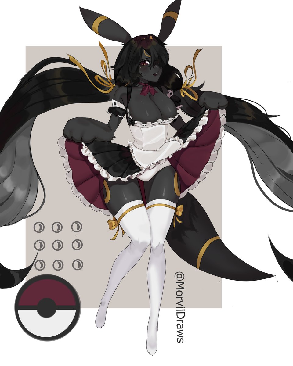 Umbreon Oc! Would you catch her? #ブラッキーの日 #メスケモ #furry