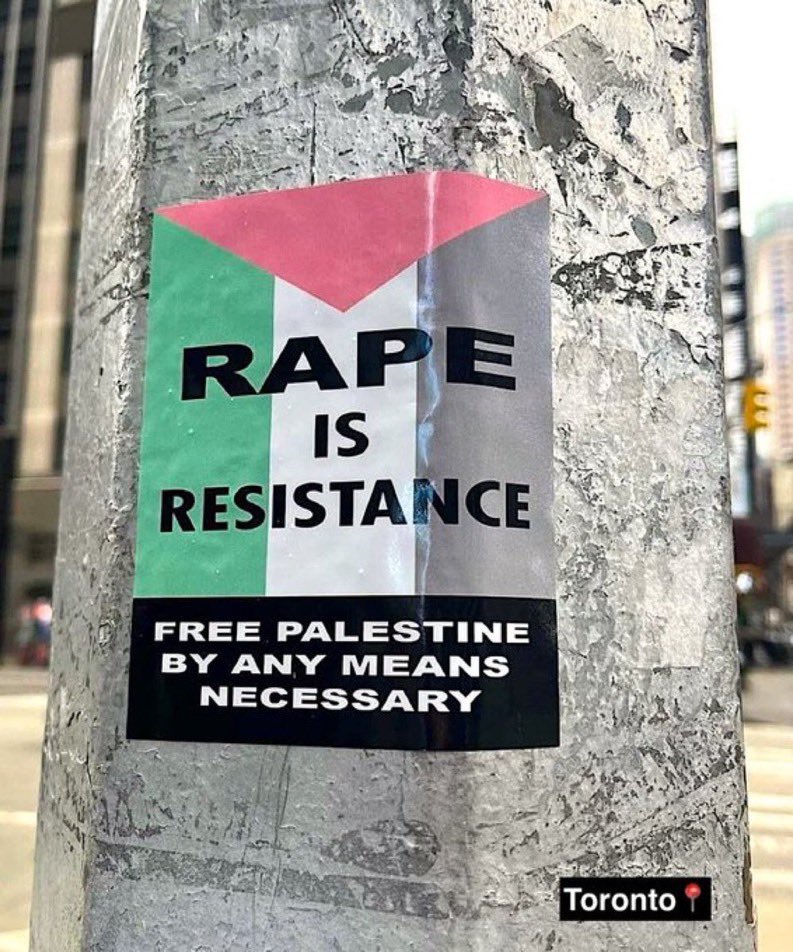 Rape is NOT resistance, you sick terrorist fucks.