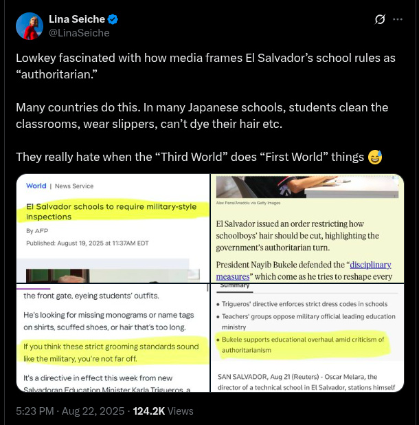 Lowkey fascinated the lengths the propagandists are going to try and keep the image together. 

Buzzcuts and uniforms are "First World" things now.