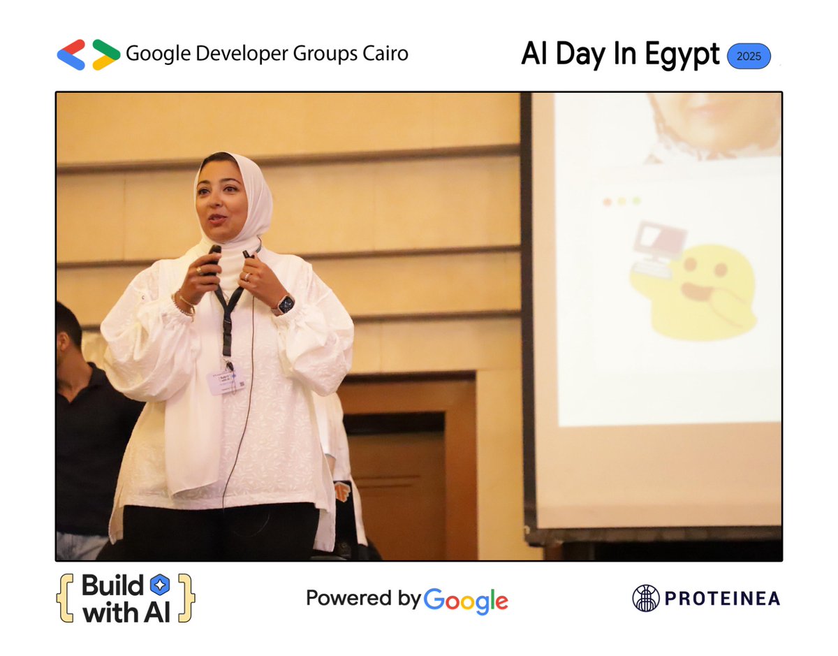 Yesterday at AI Day in Egypt we were honored to have Amina Mansour, a Staff Developer Relations Engineer at Google, on stage! 🚀