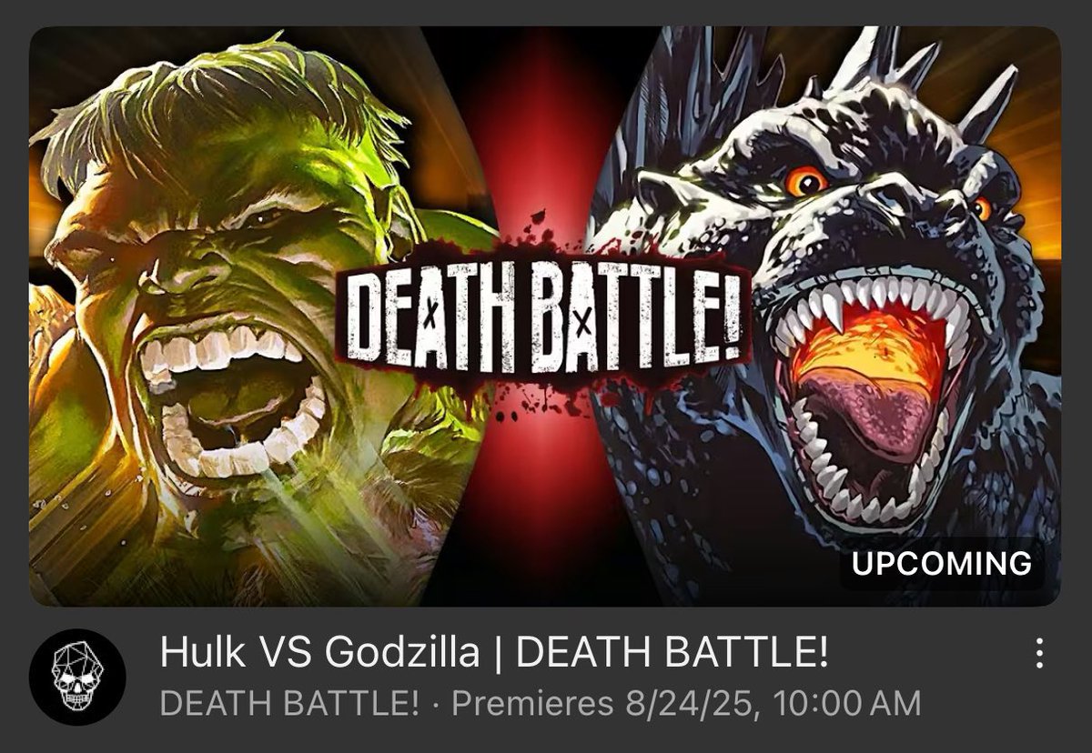 Blythe Melin (@blythemelin) on Twitter photo Got to voice the big green legend himself, Hulk, along with the ever-essential Bruce Banner, in the new Hulk VS Godzilla #DeathBattle!!! Thanks so much for having me again, <a href="/DEATHBATTLE/">DEATH BATTLE!</a>, <a href="/ChadJamesRT/">Chad James</a>, and <a href="/BenBSinger/">Ben B. Singer</a>!!!
Go check it out: youtu.be/dIfwWXY5jpo?siโฆ Got to voice the big green legend himself, Hulk, along with the ever-essential Bruce Banner, in the new Hulk VS Godzilla #DeathBattle!!! Thanks so much for having me again, <a href="/DEATHBATTLE/">DEATH BATTLE!</a>, <a href="/ChadJamesRT/">Chad James</a>, and <a href="/BenBSinger/">Ben B. Singer</a>!!!
Go check it out: youtu.be/dIfwWXY5jpo?siโฆ